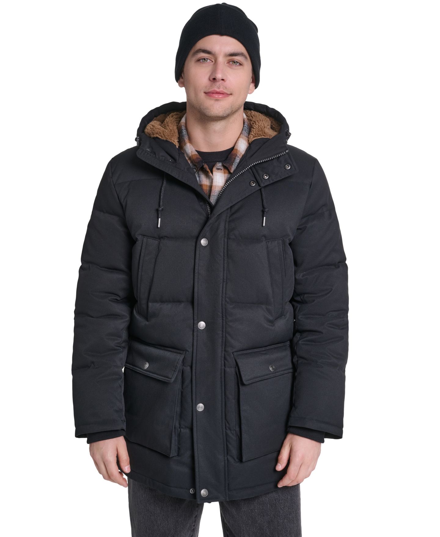 Мужская куртка Levi's Classic-Fit Quilted, цвет: Чёрный — фото 1