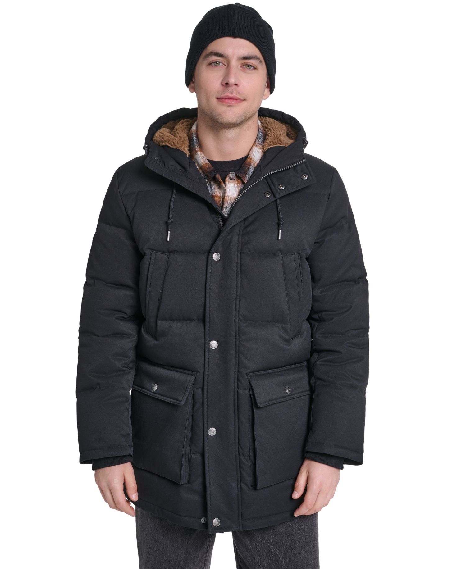 Men's Classic-Fit Quilted Parka Jacket