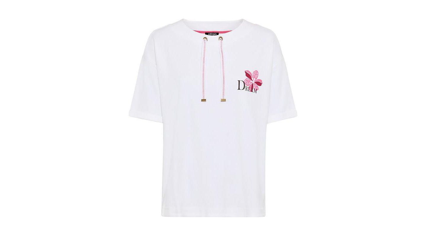 Женские толстовки Olsen Short Sleeve Jersey Sweatshirts, цвет: Белый — фото 3