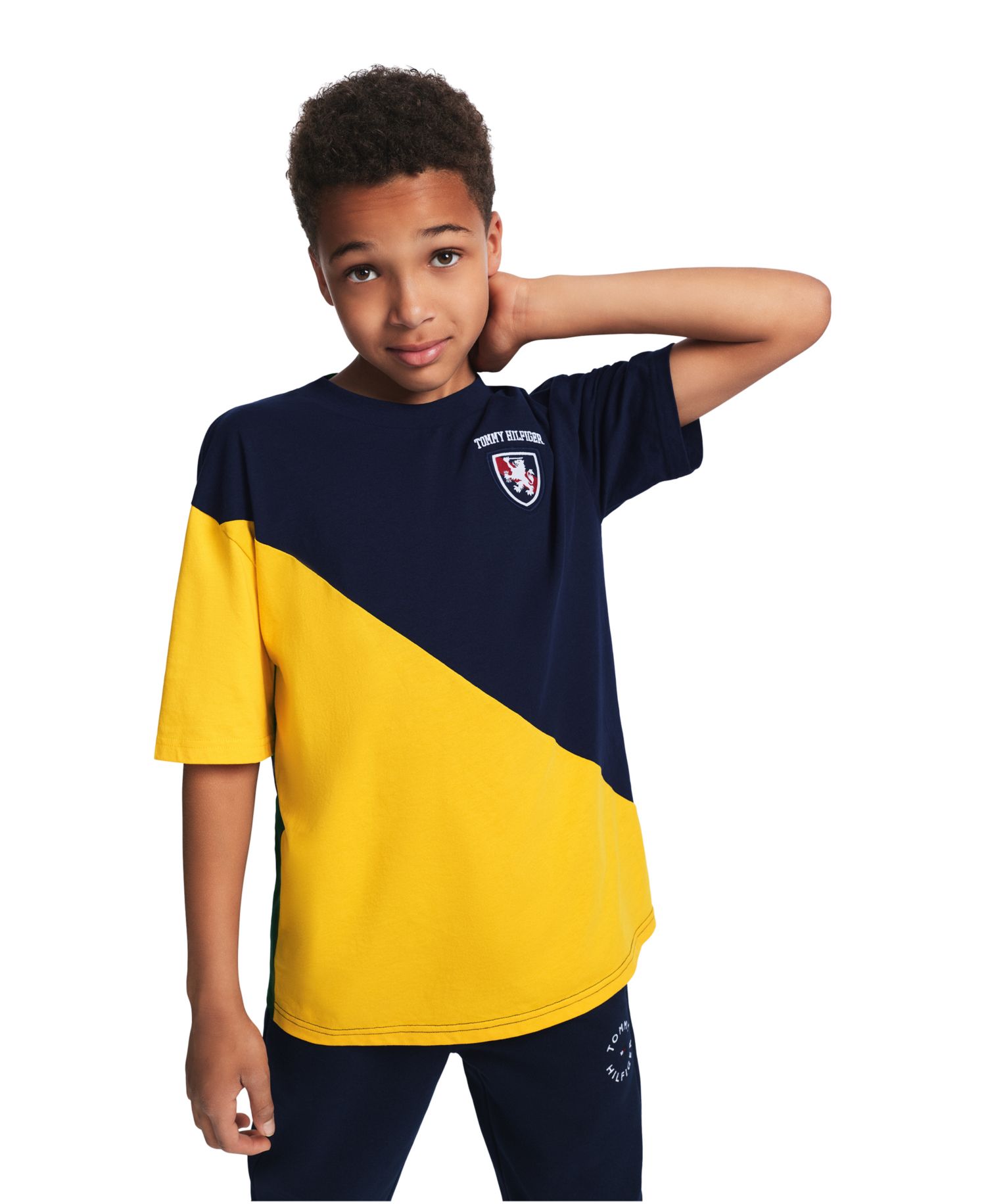 Boys' 8-20 Color-Blocked Logo Graphic T-Shirt