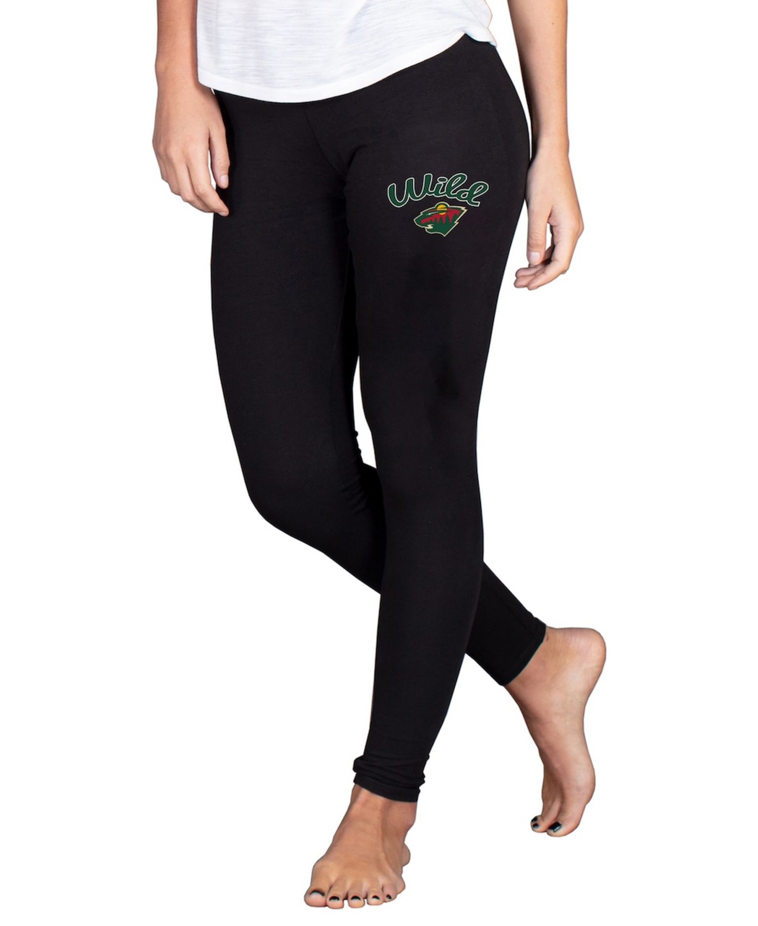 Women's Black Minnesota Wild Fraction Leggings