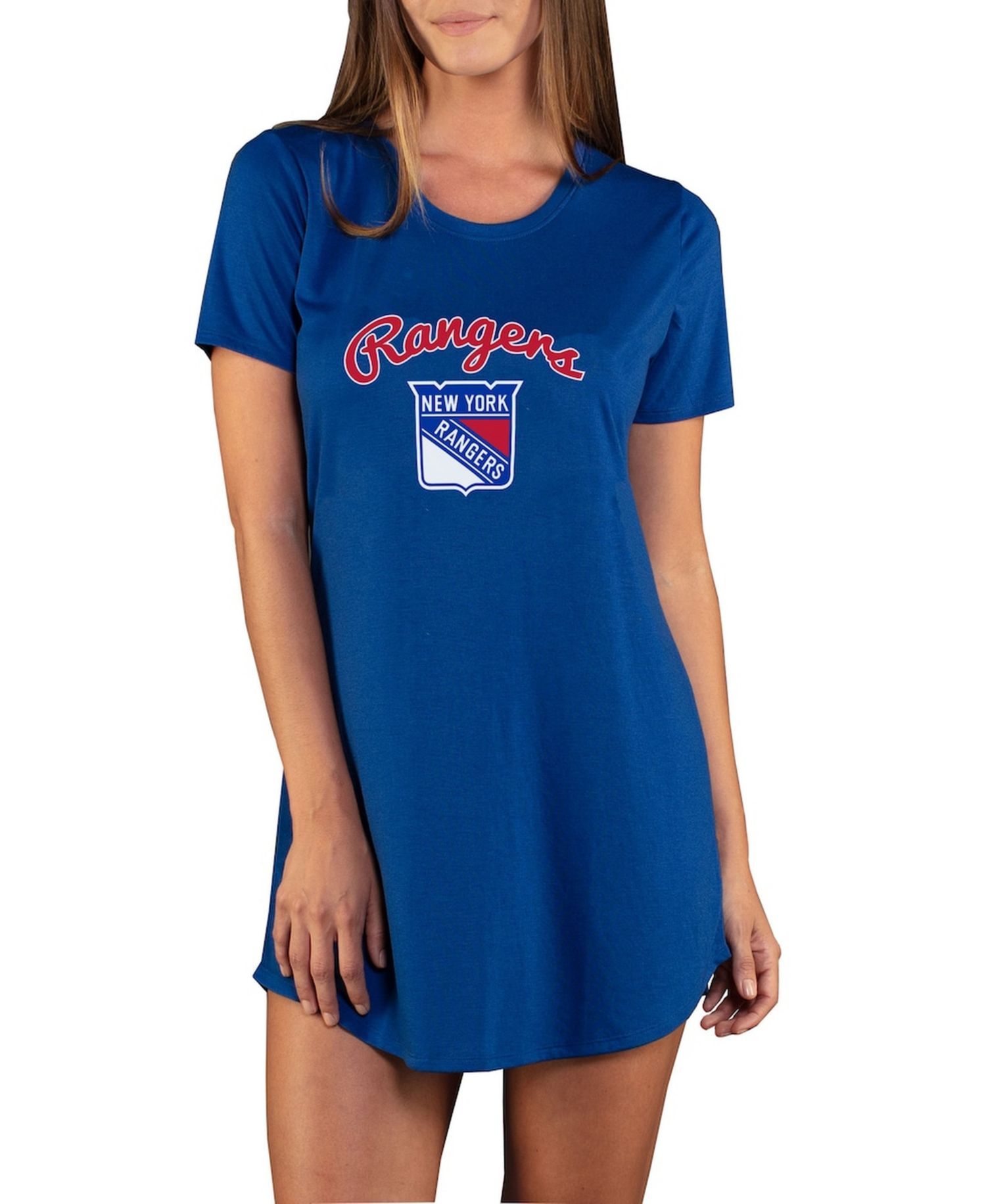 Women's Royal New York Rangers Marathon Knit Nightshirt