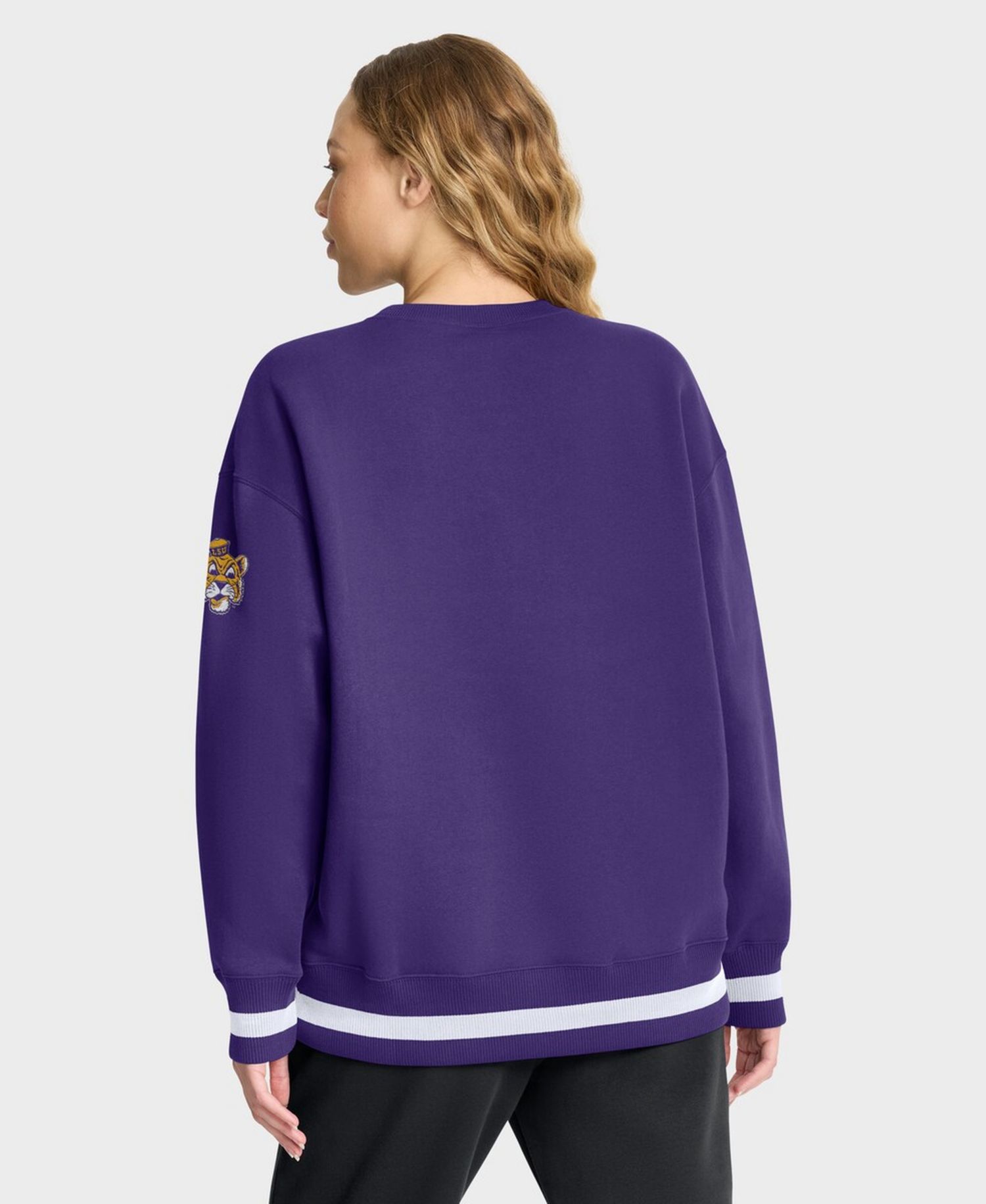 Women's Purple LSU Tigers Oversized Legacy Phoenix Sweatshirt