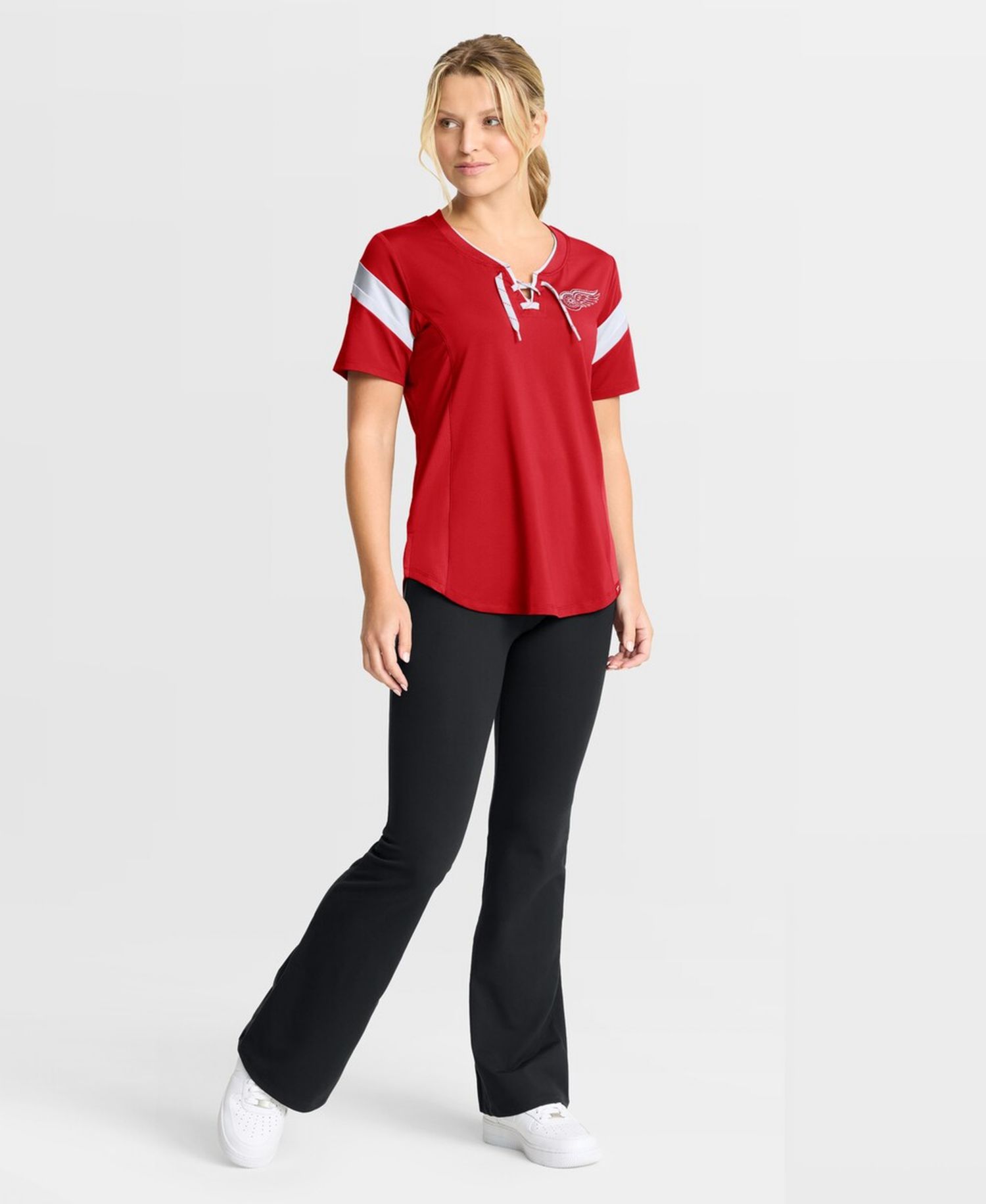 Women's Red Detroit Red Wings Offside Athena T-Shirt