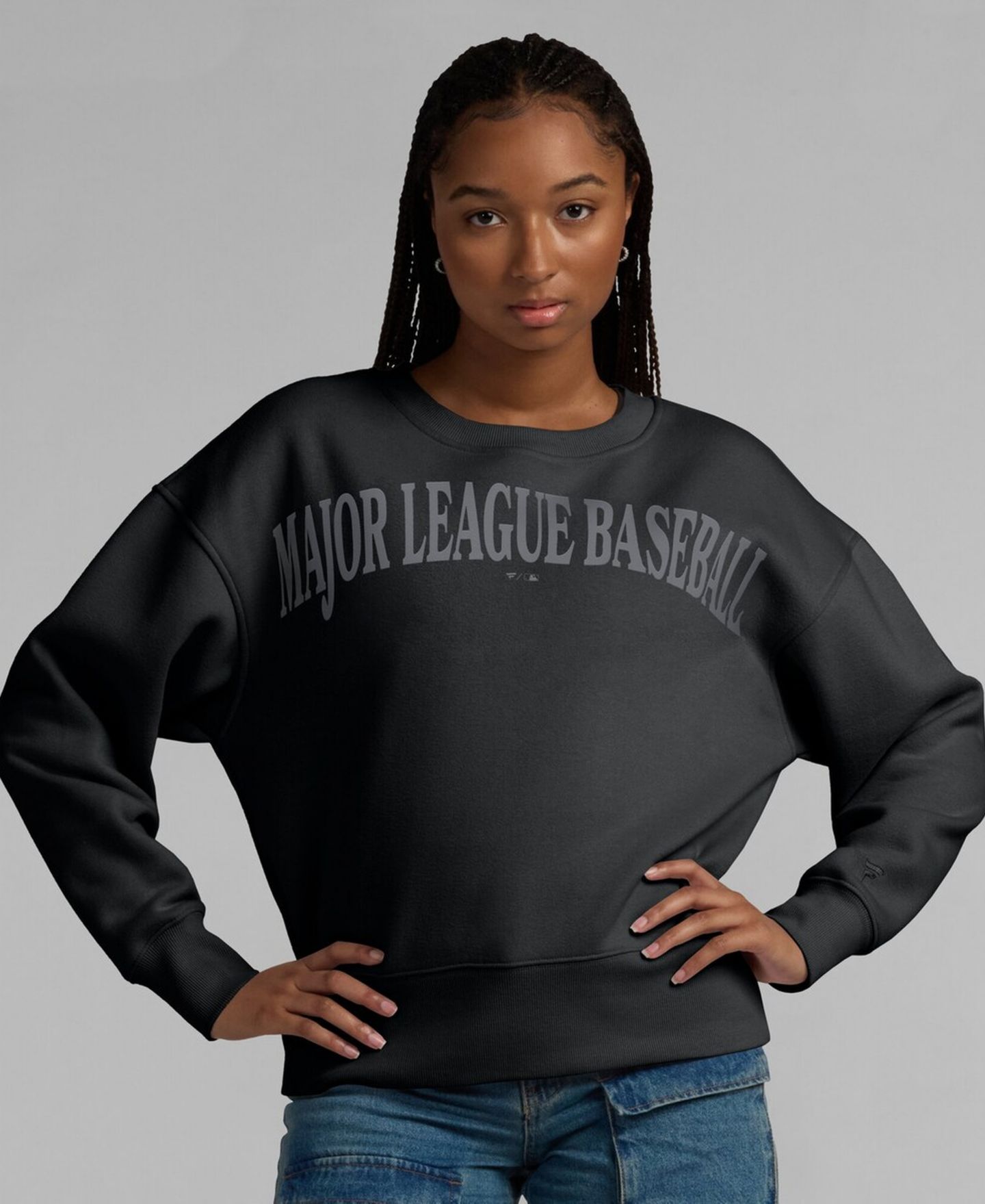 Женская толстовка Fanatics Black MLB Elements Flow Pullover — фото 4