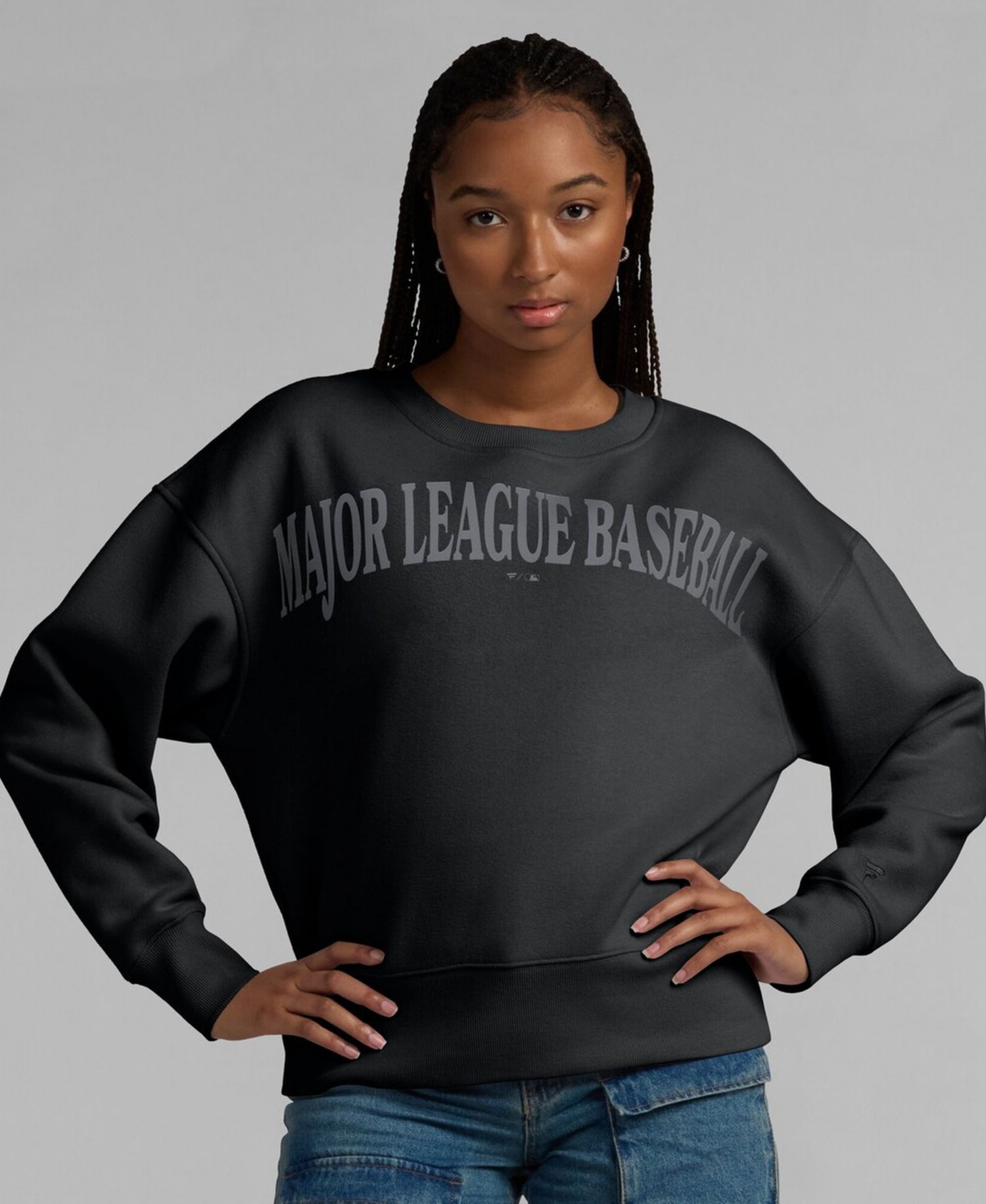 Women's Black MLB Elements Flow Pullover Sweatshirt