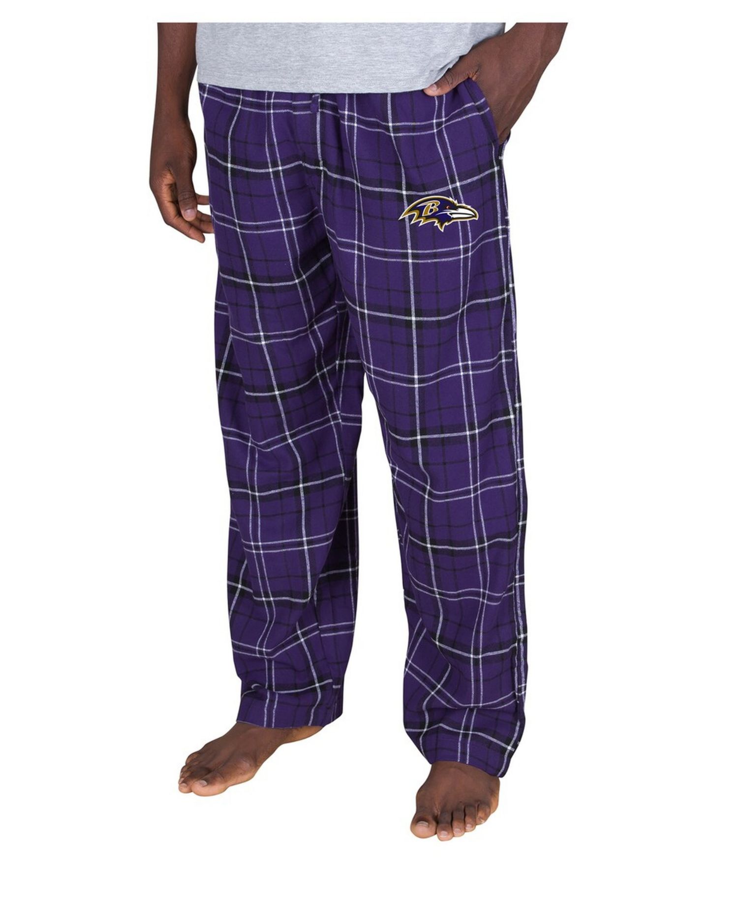 Men's Purple Baltimore Ravens Ultimate Plaid Flannel Pants