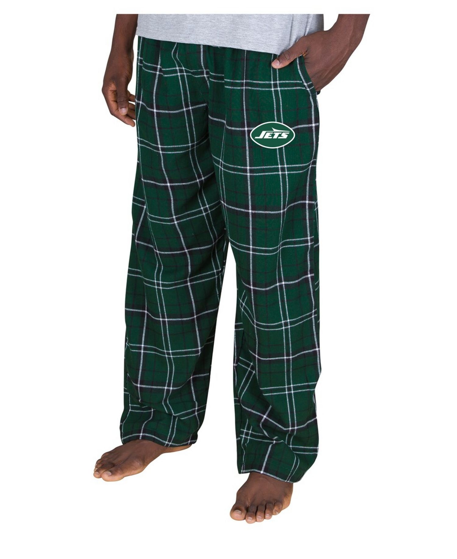 Men's Green New York Jets Ultimate Plaid Flannel Pants