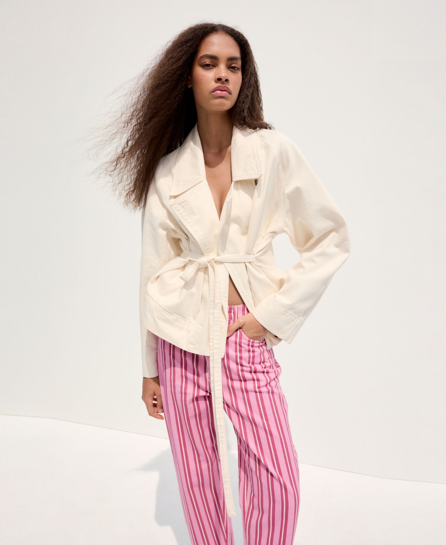Women's Straight-Fit Striped Jeans