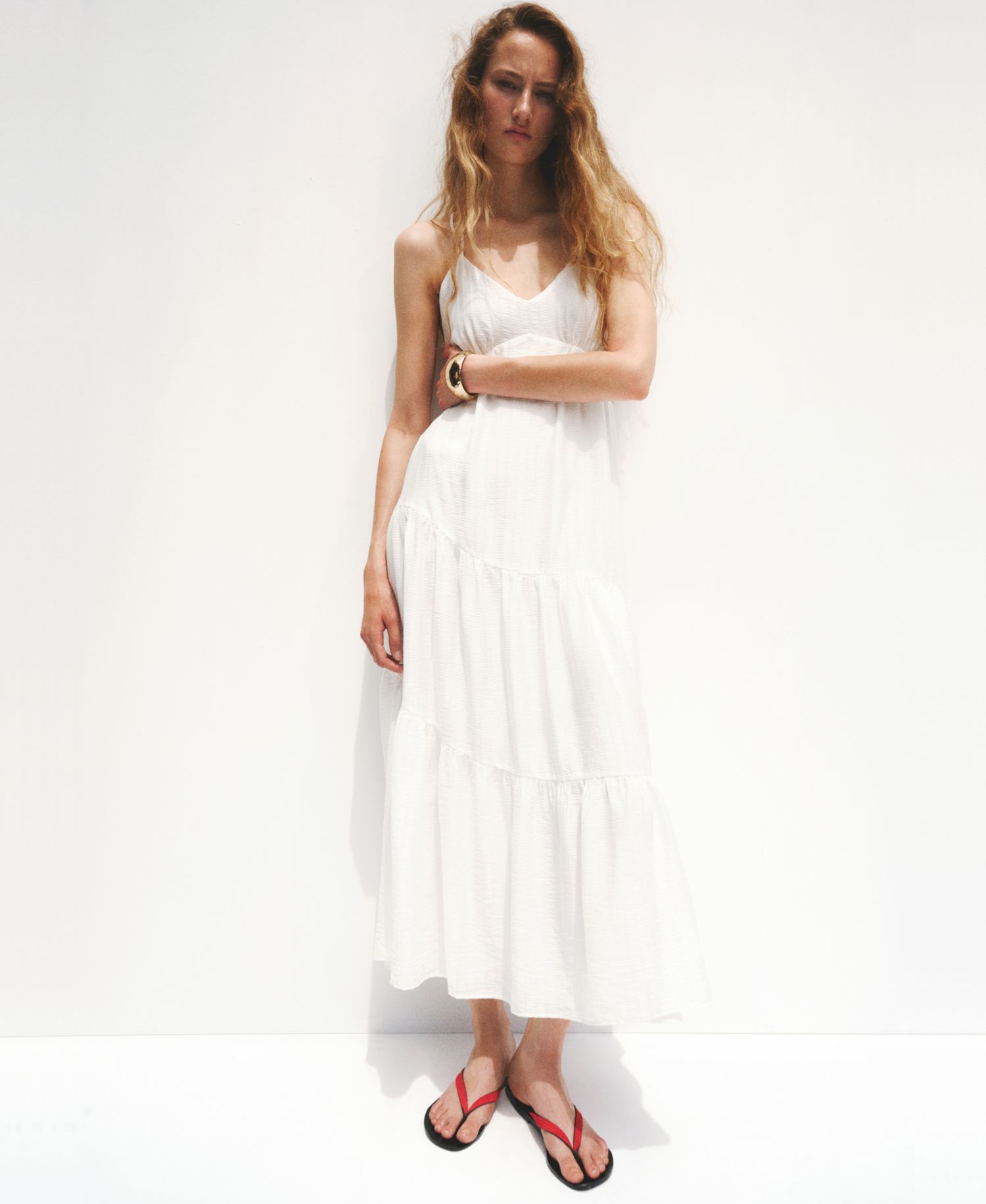 Women's Ruffled A-Line Dress