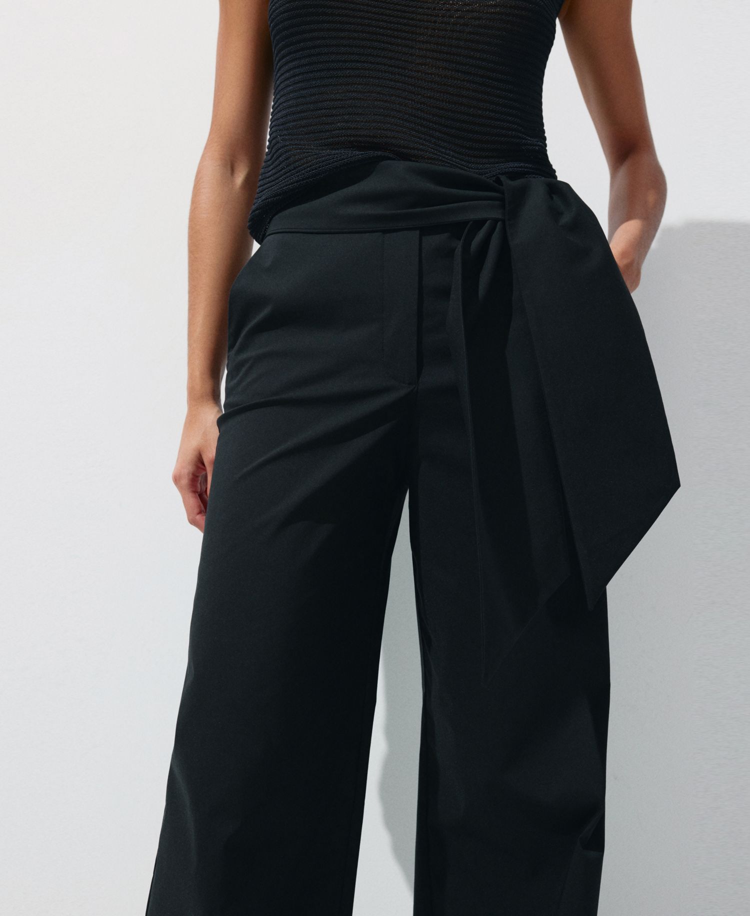 Women's Bow Straight Pants