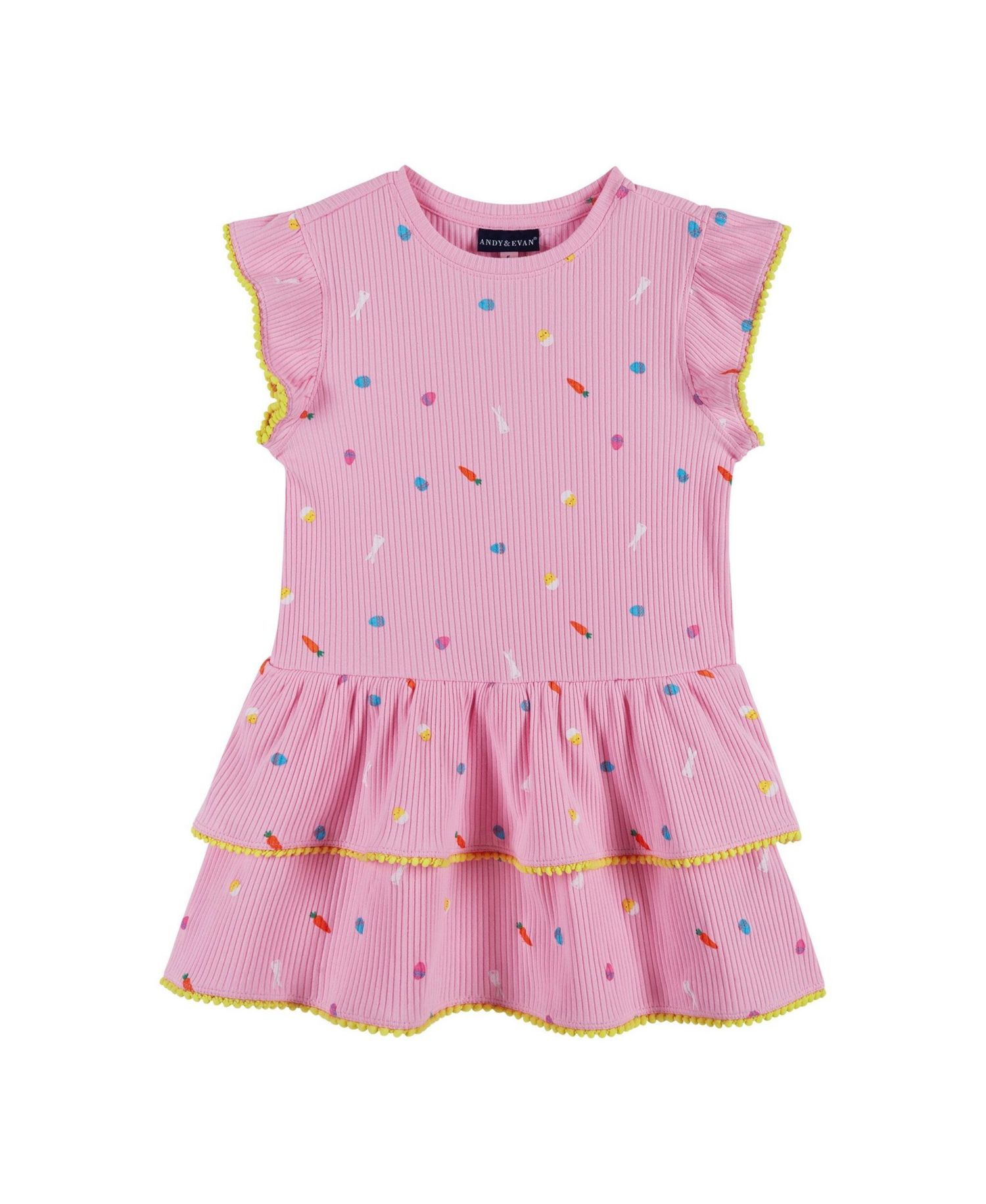 Little Girls Toddler/Child Rib Tiered Dress