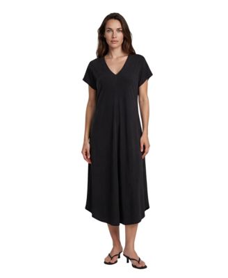Women's Manebili V-Neck Draped Midi Dress
