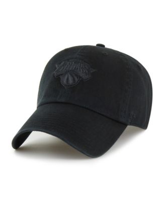 Men's Black New York Knicks Clean Up Adjustable Hat