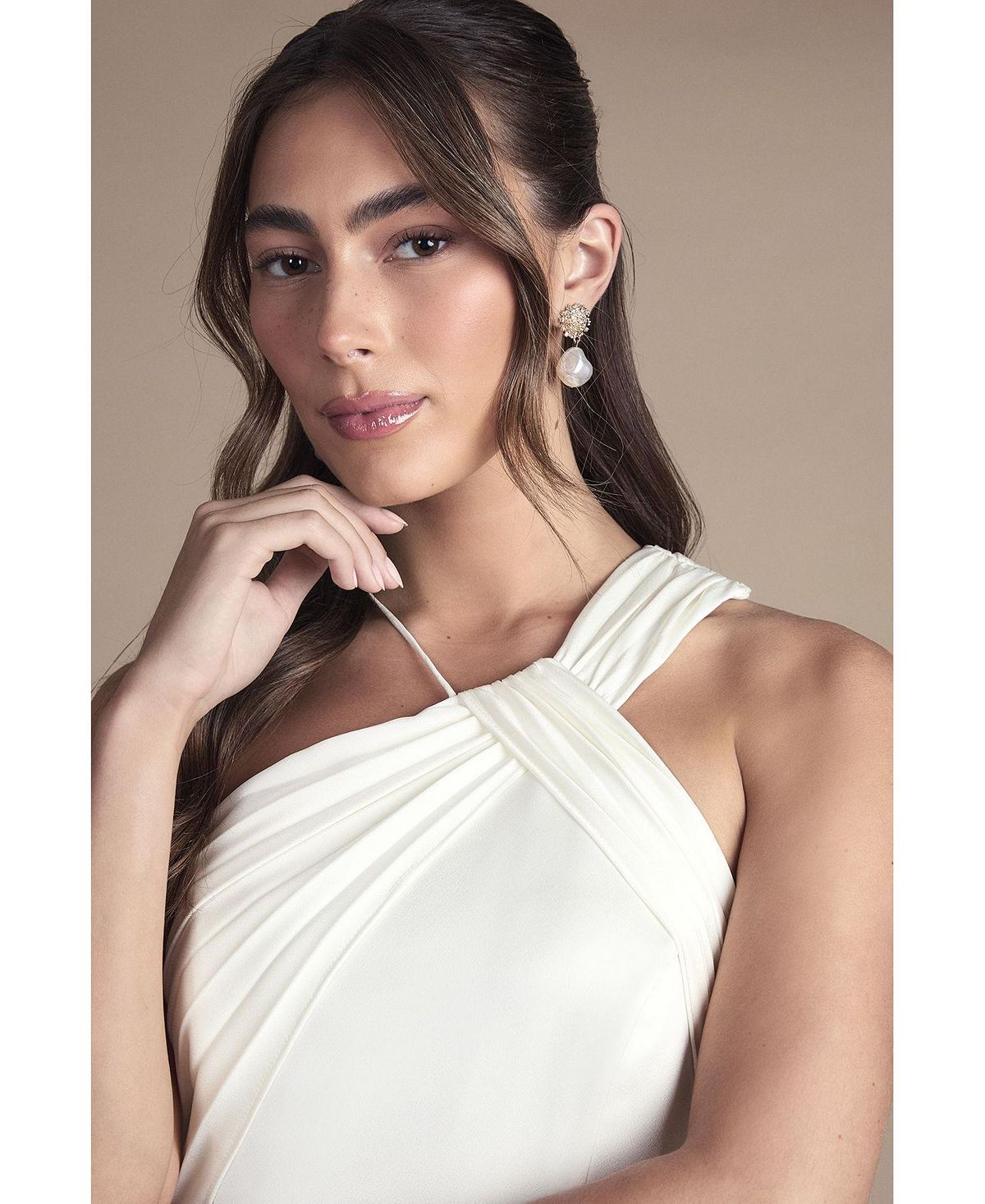 Coast Women's Satin Halter Neck Fishtail Dress view 4 — MAYCSS fashion products