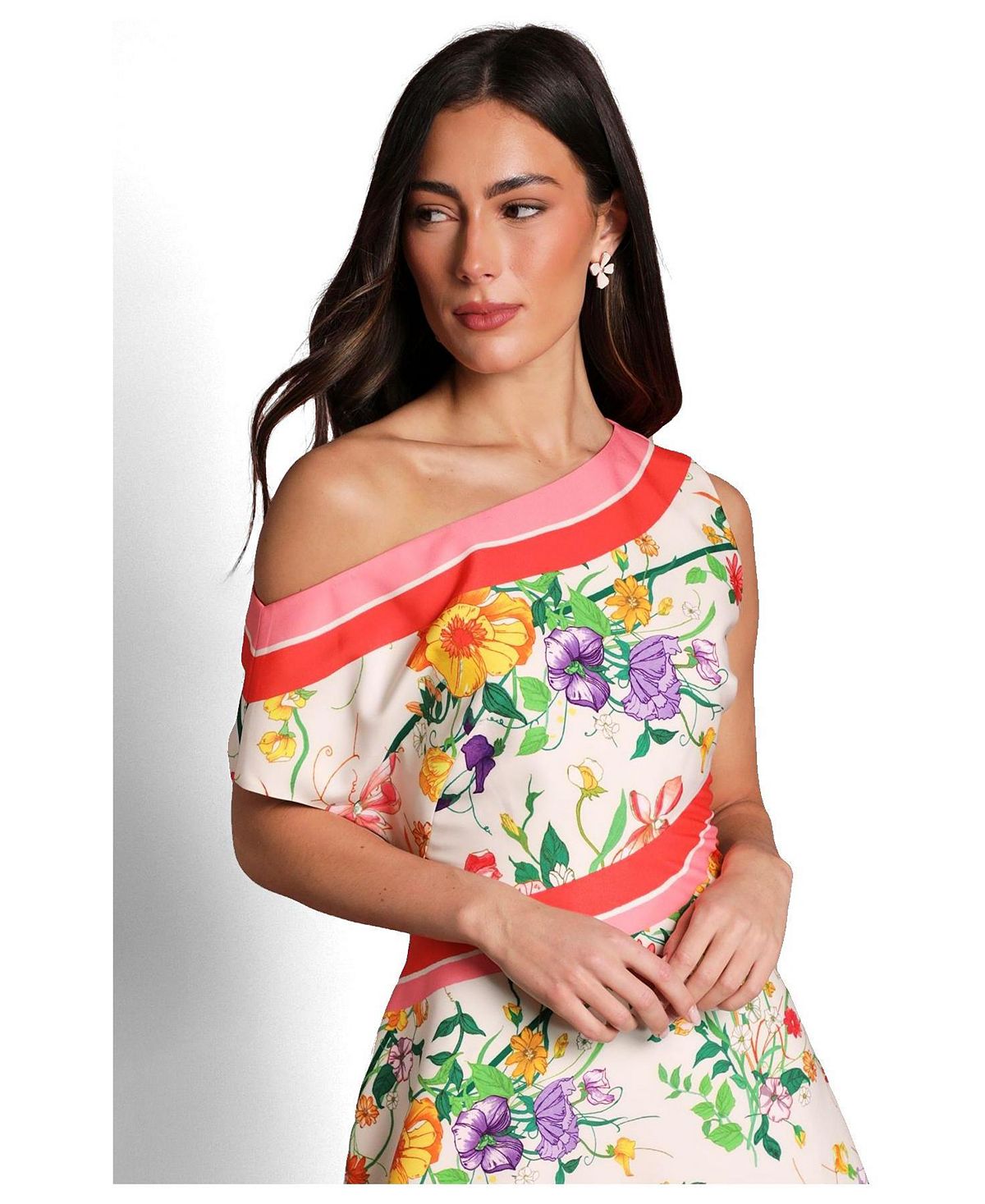 Coast Women's Off Shoulder Satin Midi Dress view 2 — MAYCSS fashion products