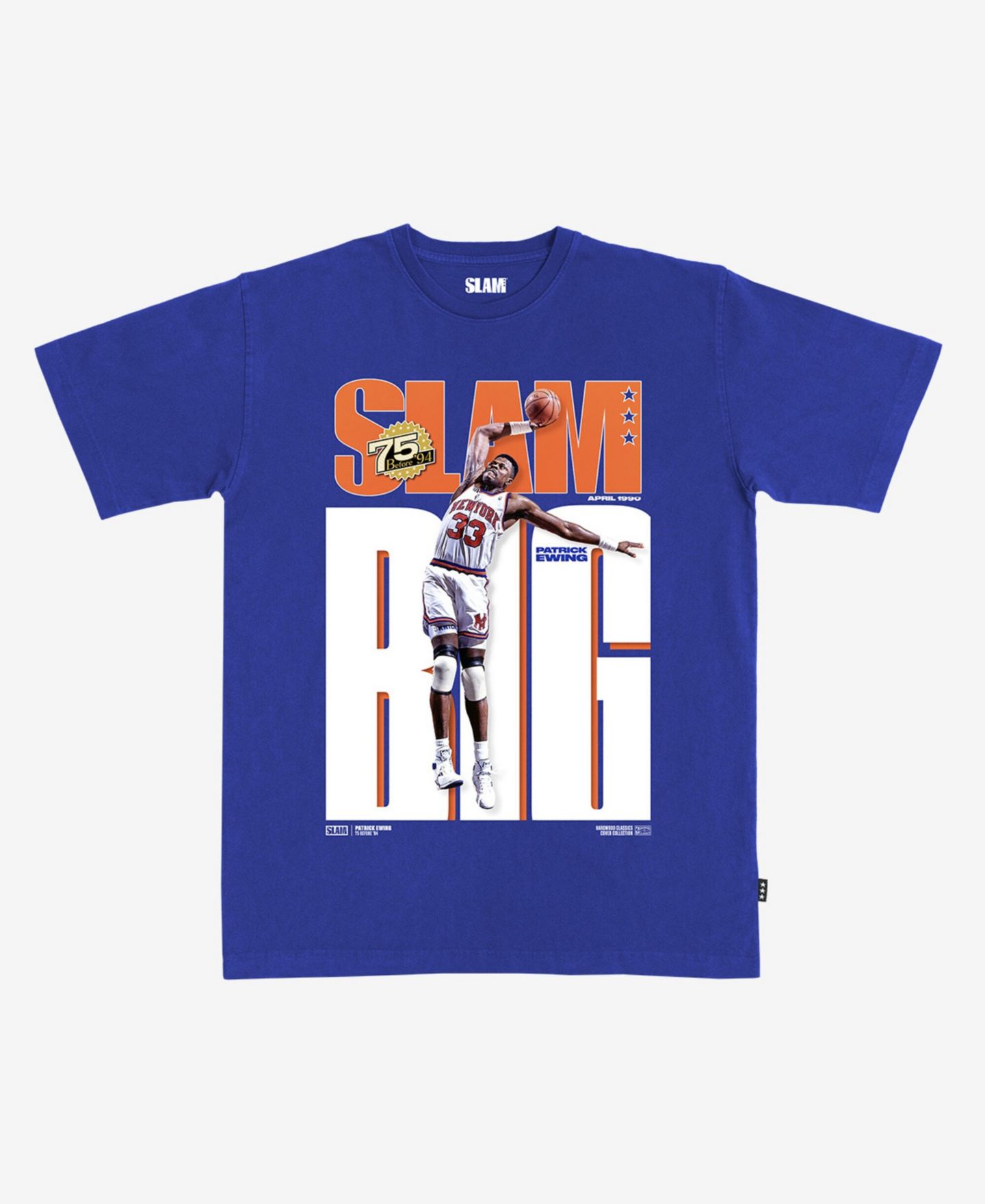 Футболка Slam Patrick Ewing Blue New York Knicks Cover — фото 1