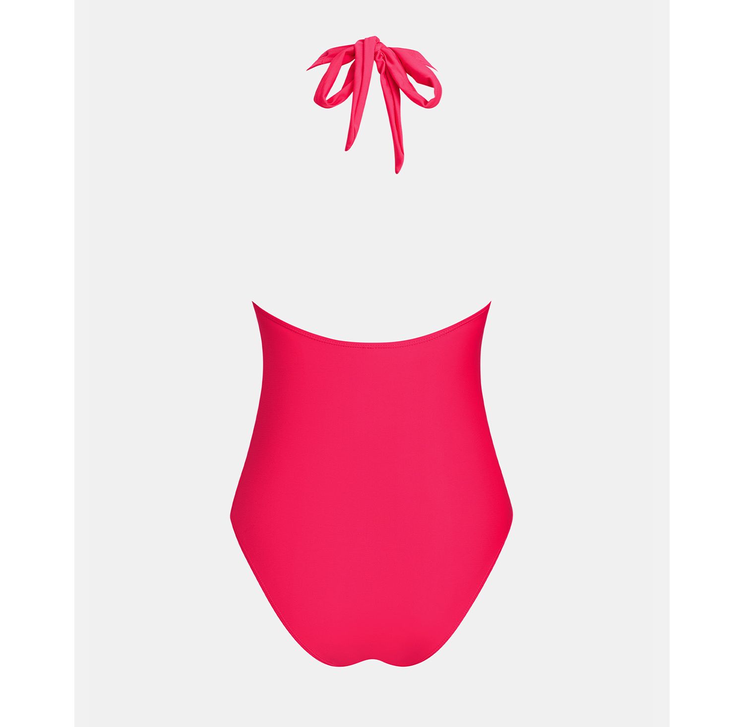 Women's Halter Plunging Deep V neck One-Piece Swimsuit