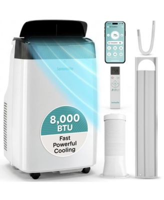 8,000 BTU Portable Air Conditioner with WiFi – 3-in-1 AC, Fan and Dehumidifier with Remote