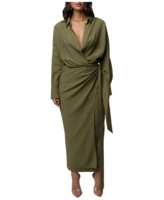 Women's Skyline Wrap Midi Dress