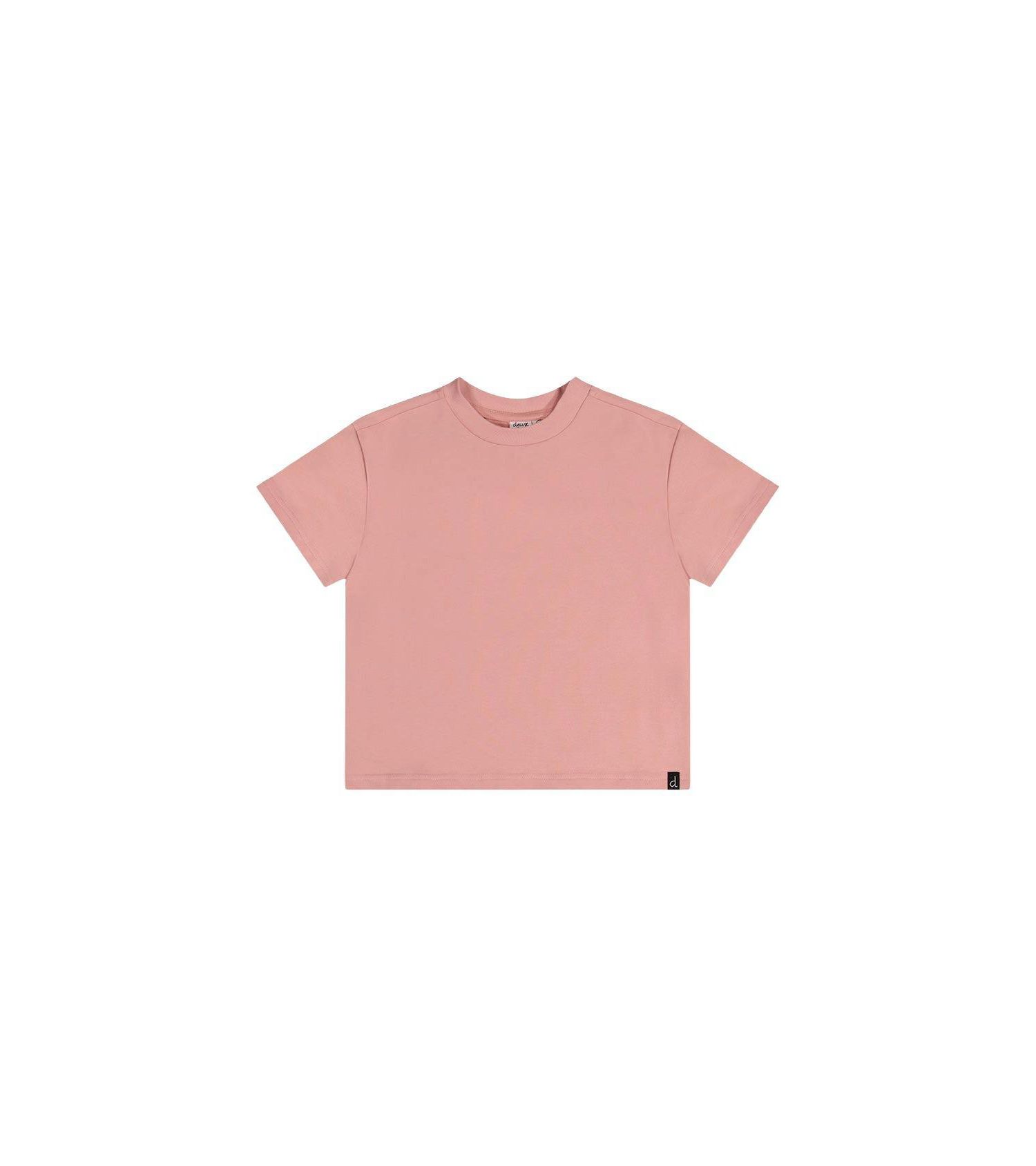 Little and Big Girl 6-14 Heavy Jersey Wide Short Sleeve T-Shirt