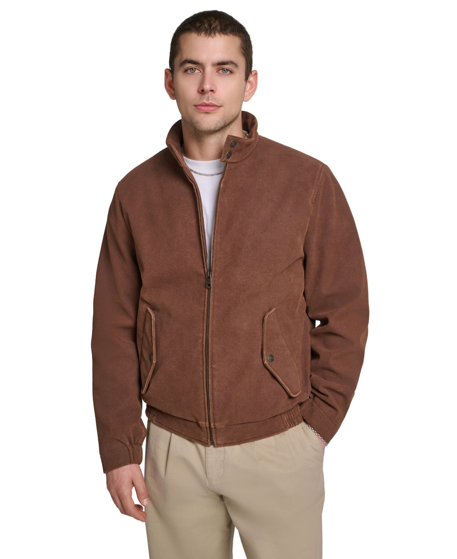 Men's Herrington Classic-Fit Zipper Bomber Jacket