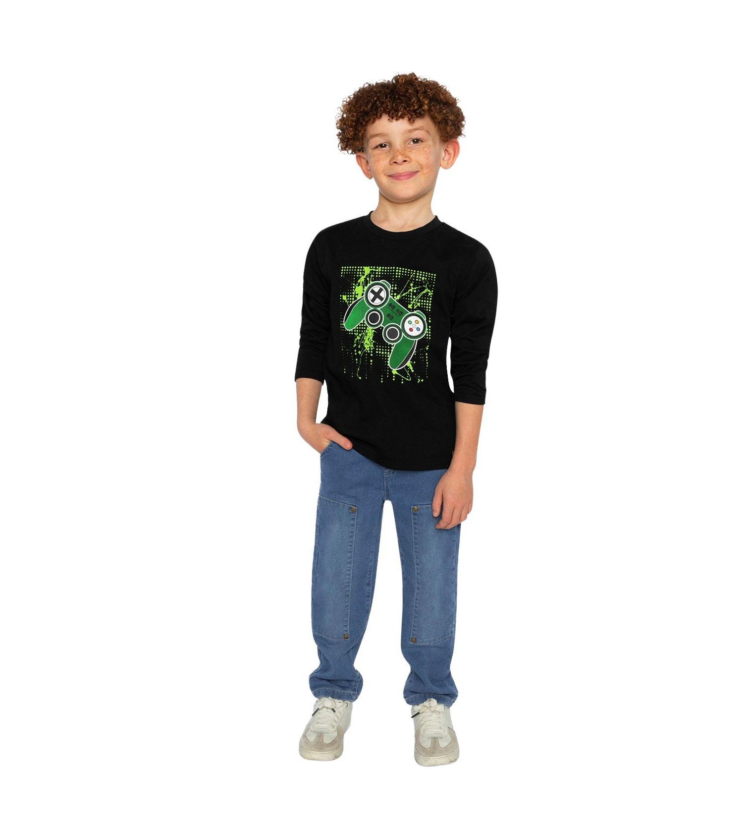 Little and Big Boy 6-12 Long Sleeve T-Shirt
