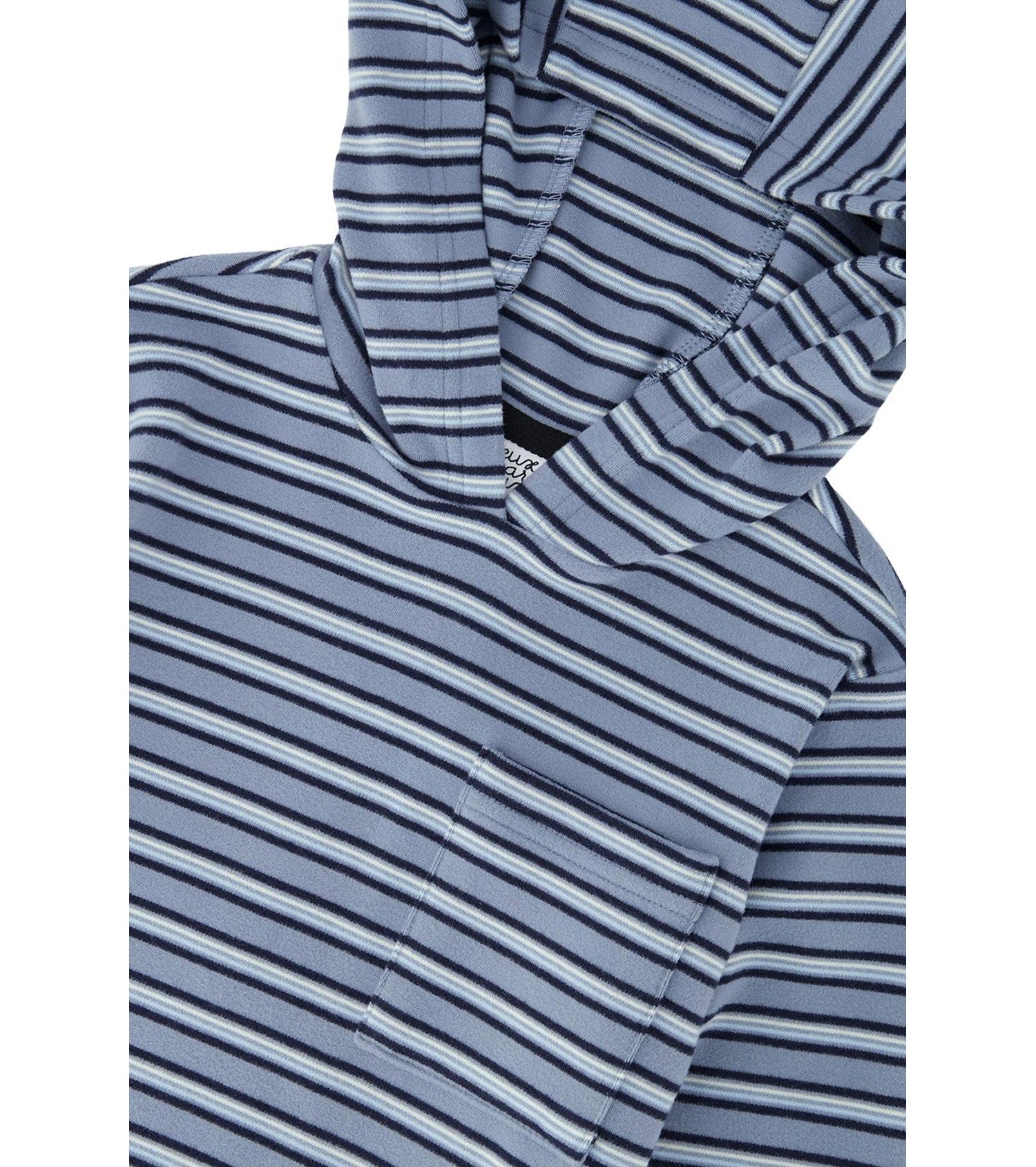 Little and Big Boy 6-12 Striped Brushed Jersey Hooded T-Shirt