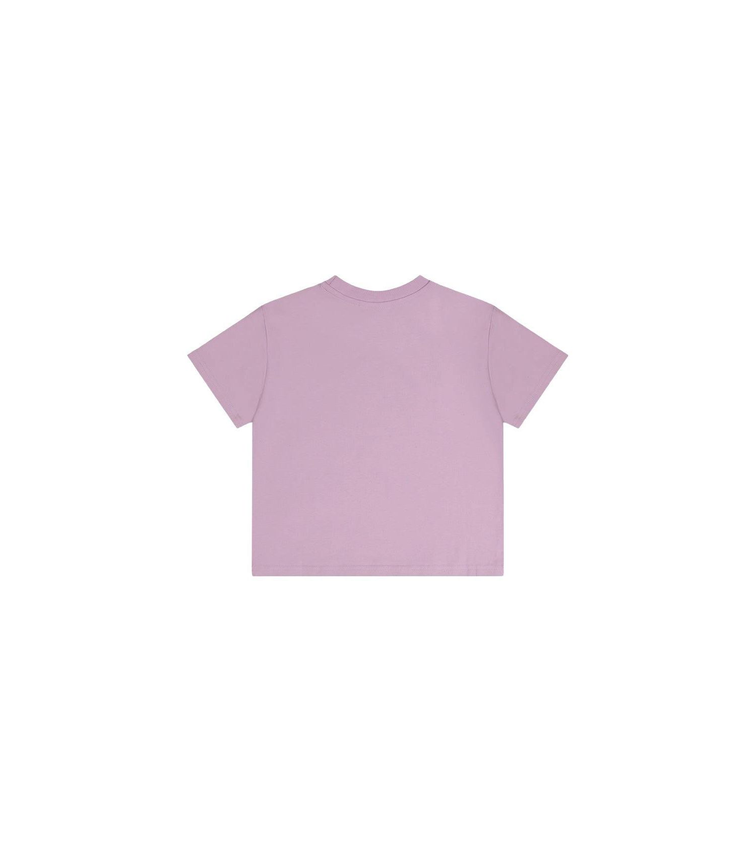 Big Girls 6-14 Heavy Jersey Wide Short Sleeve T-Shirt Mauve