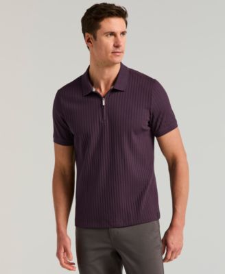 Men's Quarter-Zip Polo Shirt