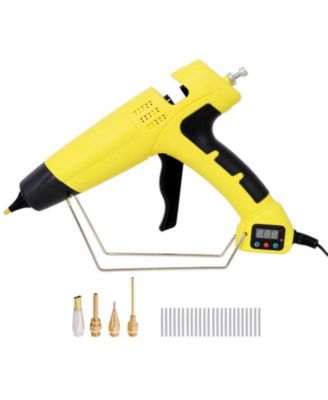 DIY Craft Tools -550W Hot Glue Gun with Display,Temperature Adjustable Professional Thermo Tool,4 Replacement Nozzles,24Pcs Glue Sticks
