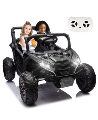 24V Kids Ride On UTV - 2 Seater with Parent Remote, 4WD Suspension, LED Lights, Music, Bluetooth, Storage for Kids 3+