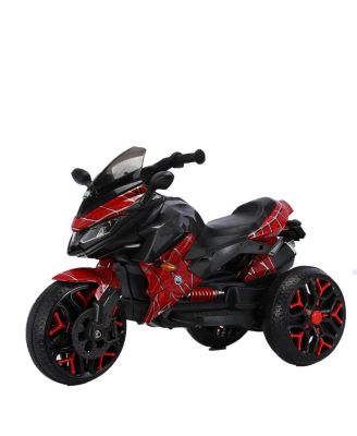 Kids Electric Motorcycle 12V - Training Wheels Ride On Toy, Manual Throttle, Drive By Hand, Electric Car for Boys Girls 3-6 Years Old