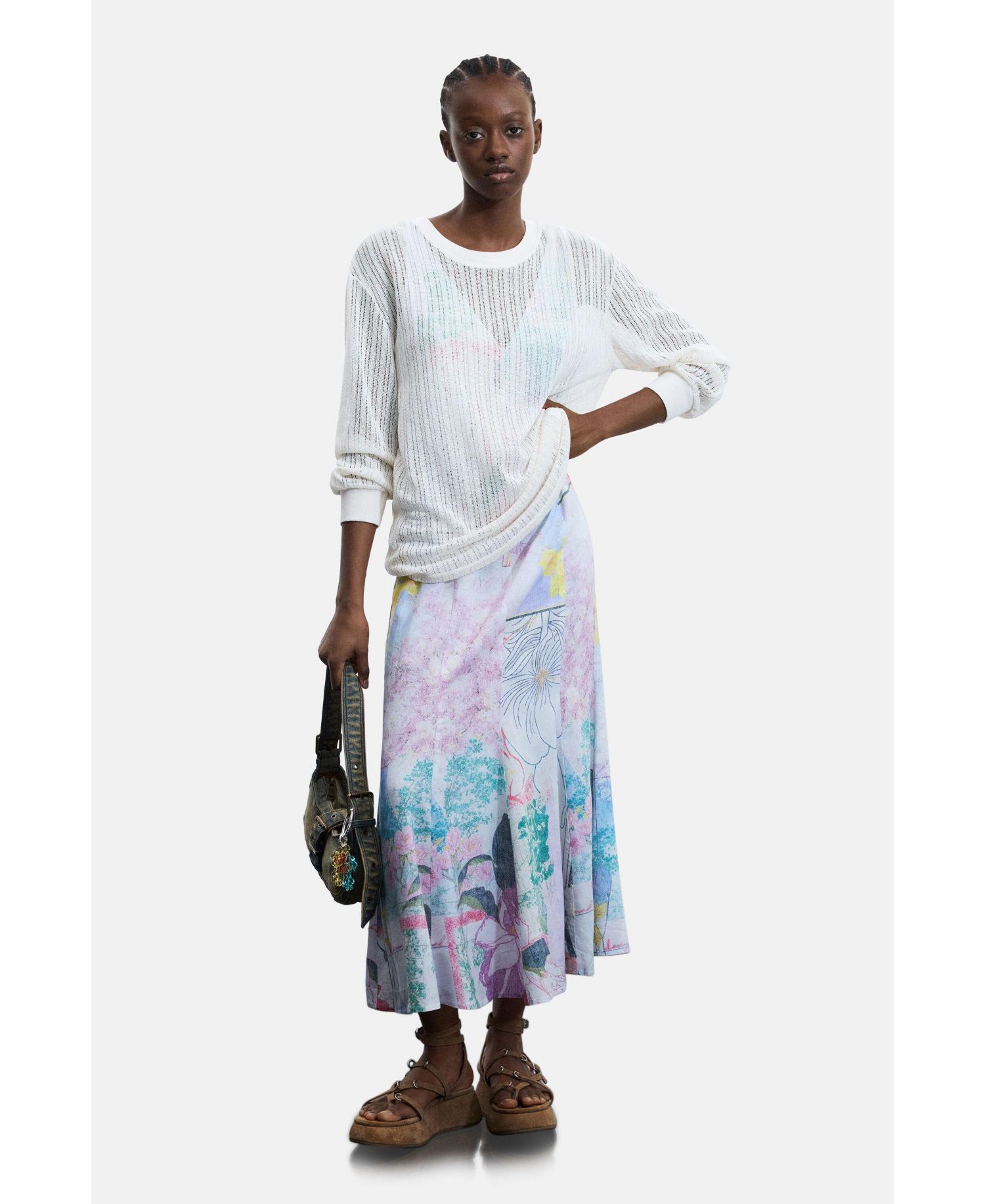 Women's 2-in-1 Printed Dress