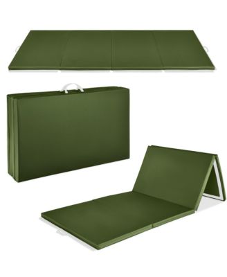 10ftx4ftx2in Folding Gymnastics Mat 4-Panel Exercise Workout Floor Mats with Handles