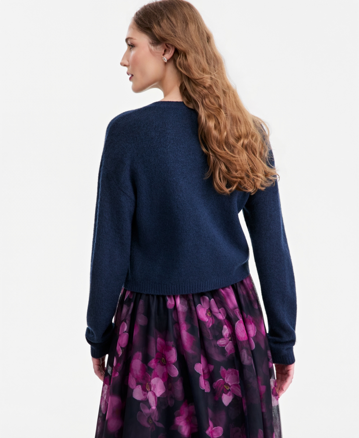 Jonathan Cohen X Macy's Women's Cropped Embroidered Fitted Cardigan, Exclusive