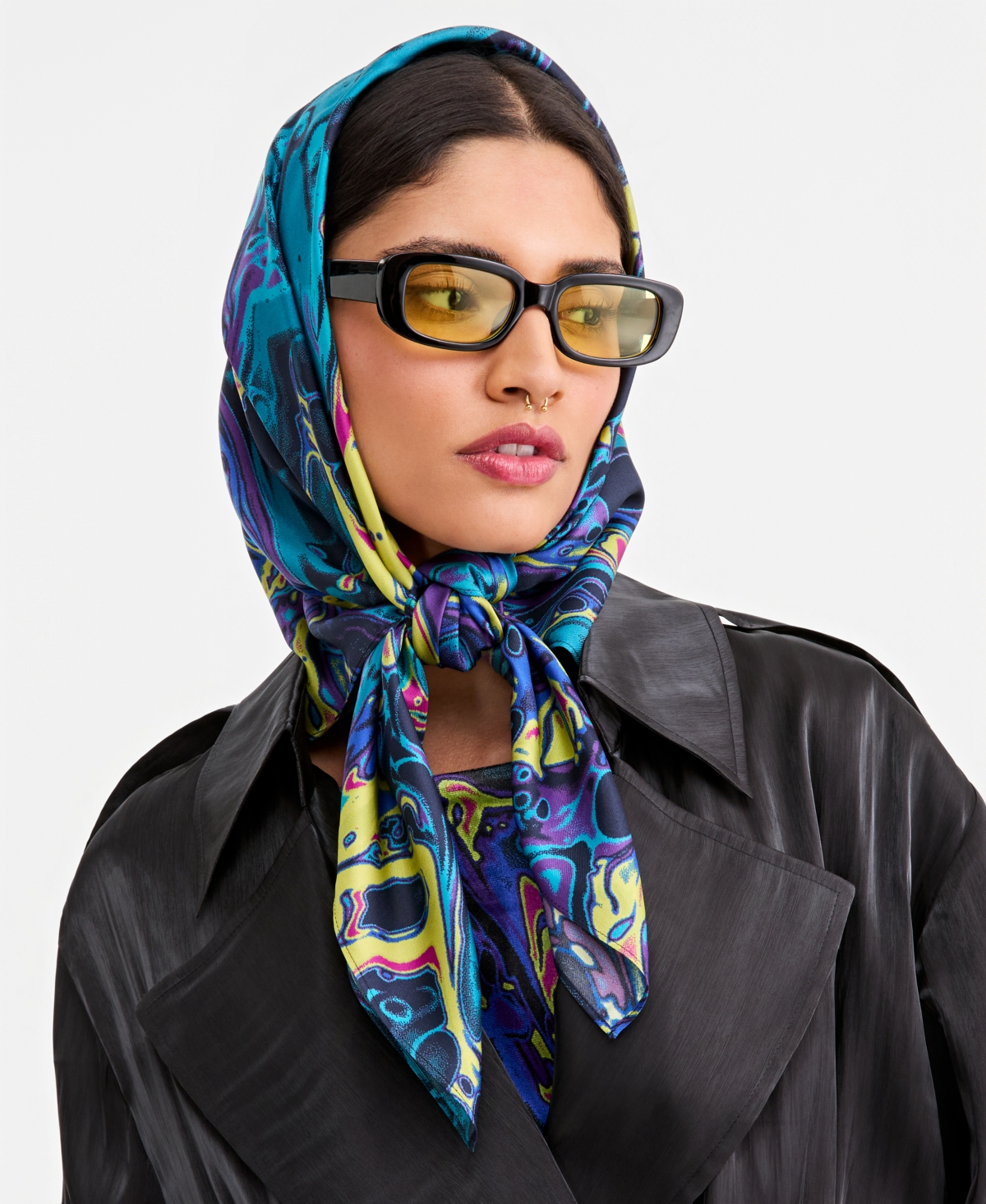 Lapointe X Macy's Women's Silk Printed Square Scarf, Macy's Exclusive