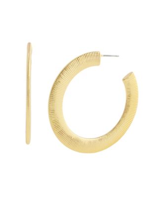 Gold Boho Snake Chain Hoop Earrings