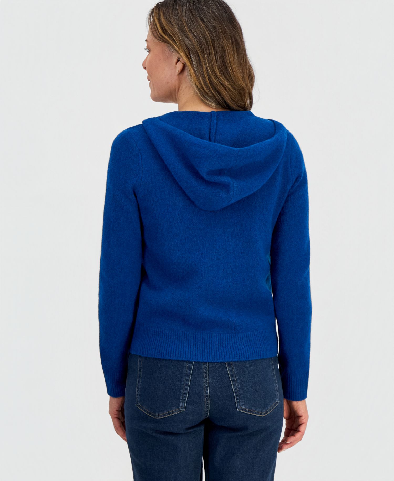 Petite Luxsoft Full-Zip Hoodie Sweater,