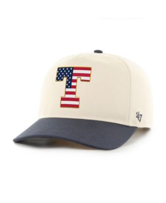 Men's Natural/Navy Texas Longhorns Americana Flag Hitch Adjustable Hat