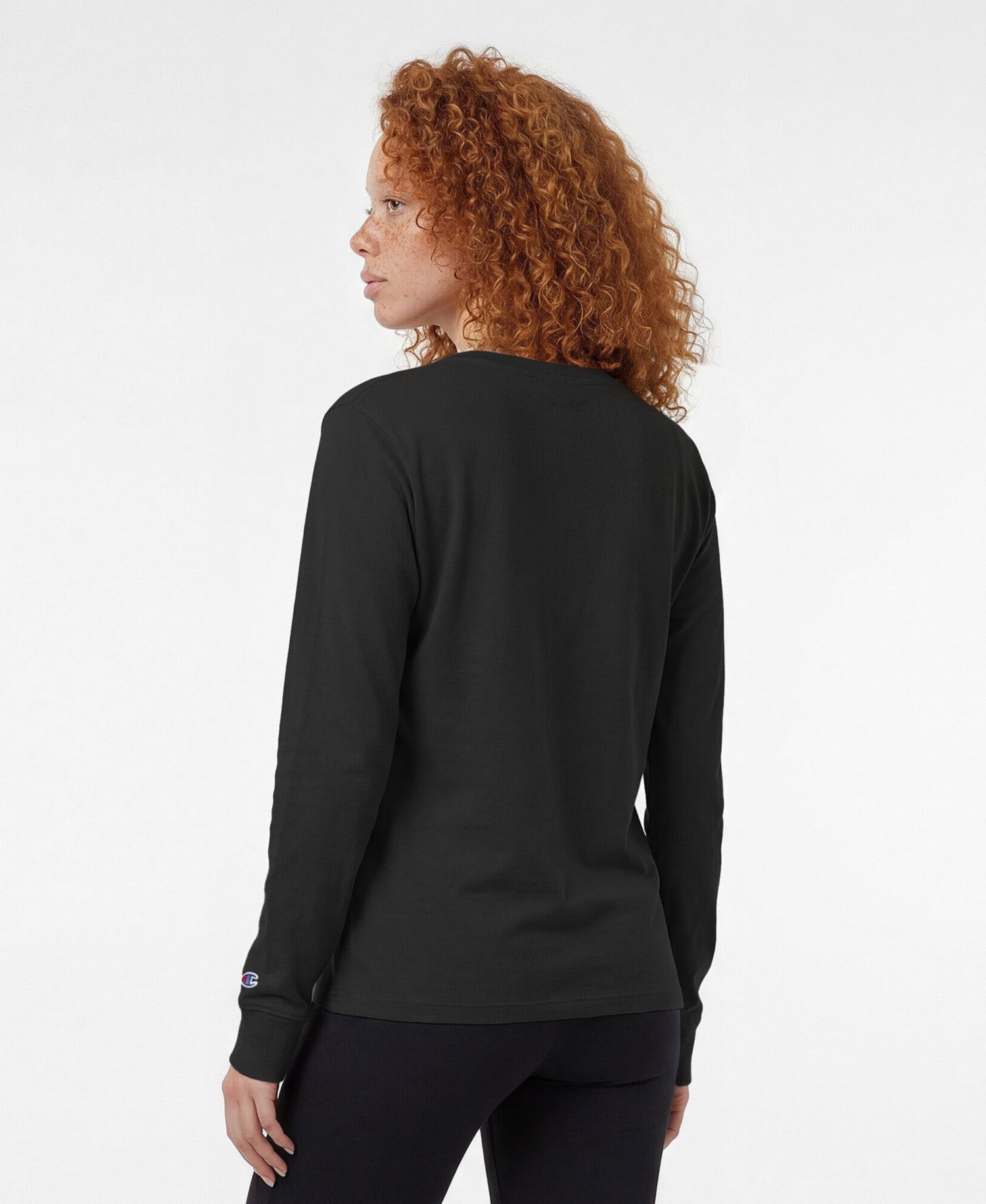 Women's Black Carolina Hurricanes Wordmark Lockup Long Sleeve T-Shirt