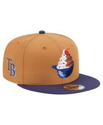 Men's Khaki/Navy Tampa Bay Rays Ice Cream 9FIFTY Snapback Hat