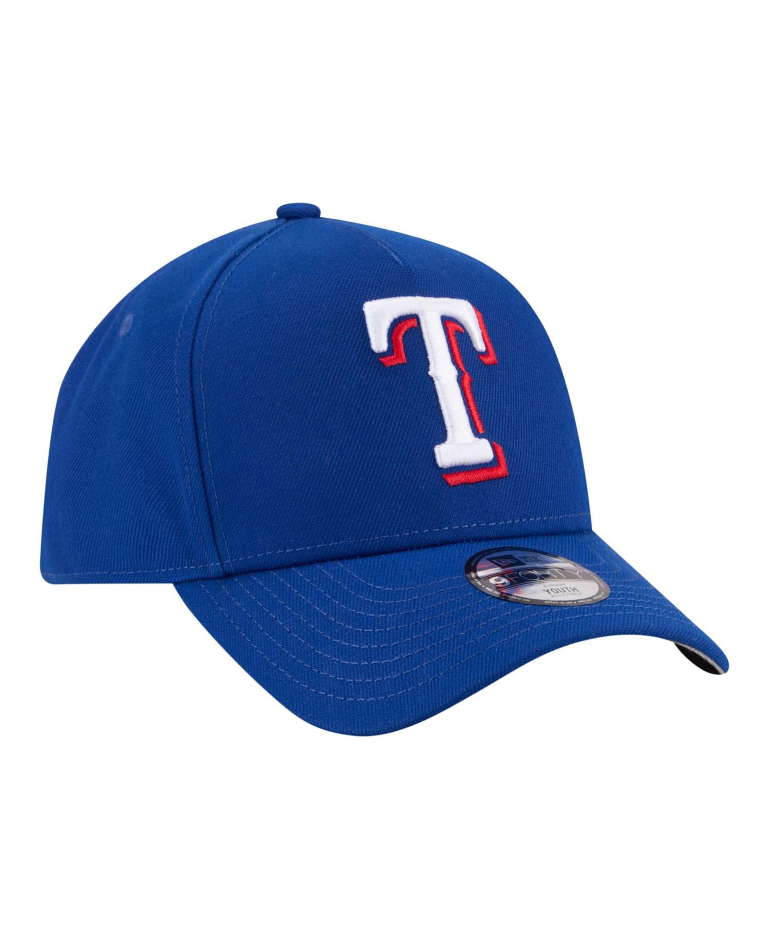 Big Boys and Girls Royal Texas Rangers 9FORTY A-Frame Adjustable Hat