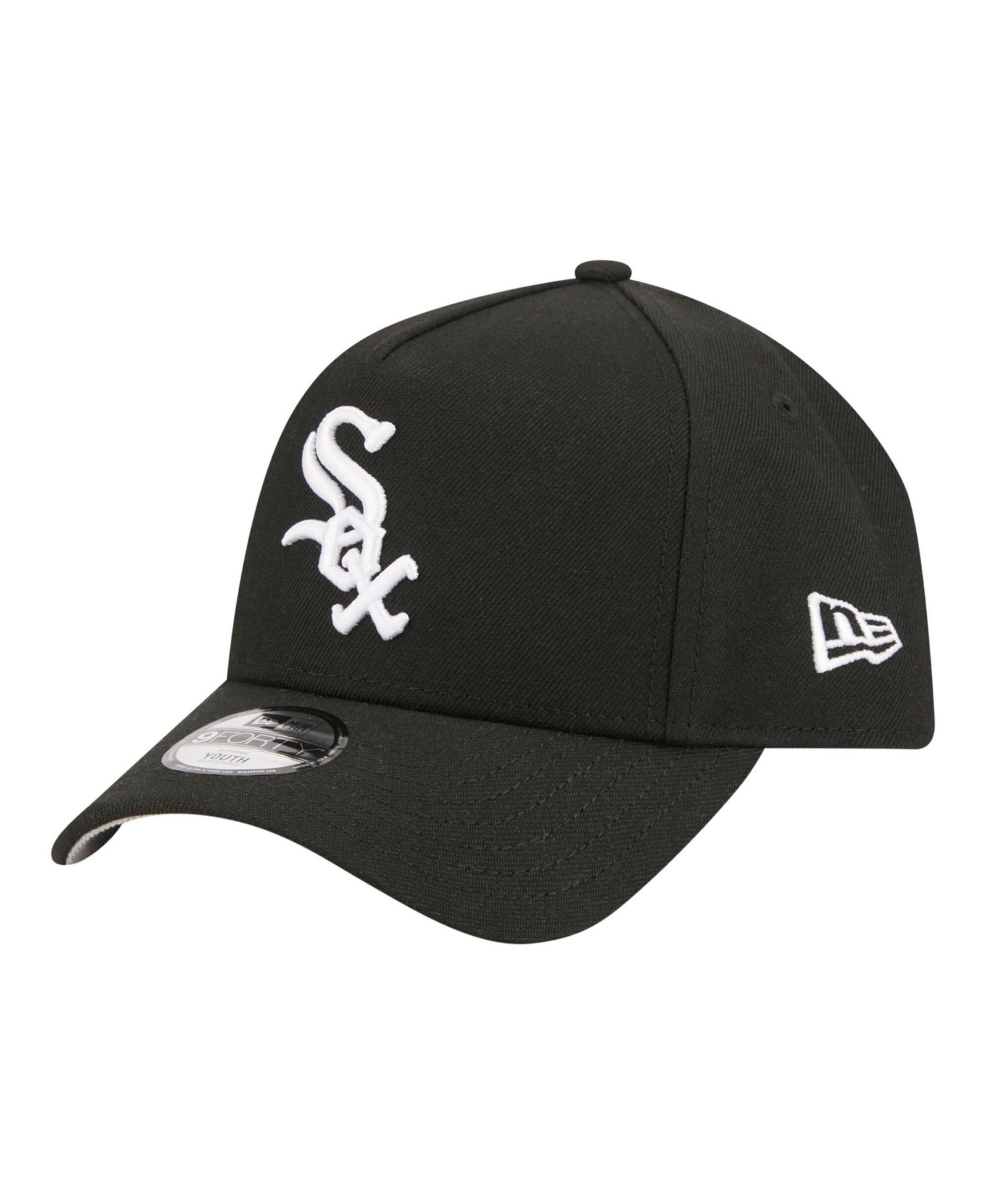 Big Boys and Girls Black Chicago White Sox 9FORTY A-Frame Adjustable Hat