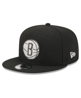 Men's Black Brooklyn Nets 2026 NBA Draft Crystal 9FIFTY Snapback Hat