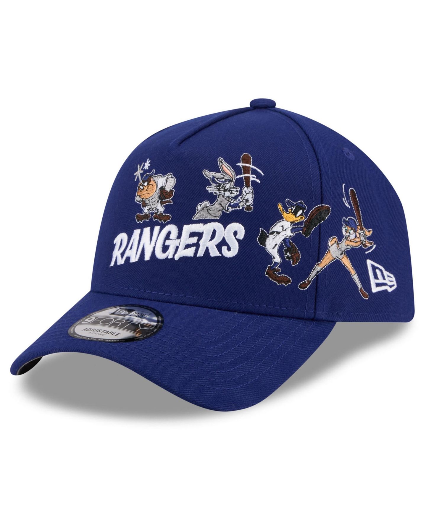 Детская кепка New Era Royal Texas Rangers Looney Tunes A-Frame 9FORTY Adjustable Hat — фото 4
