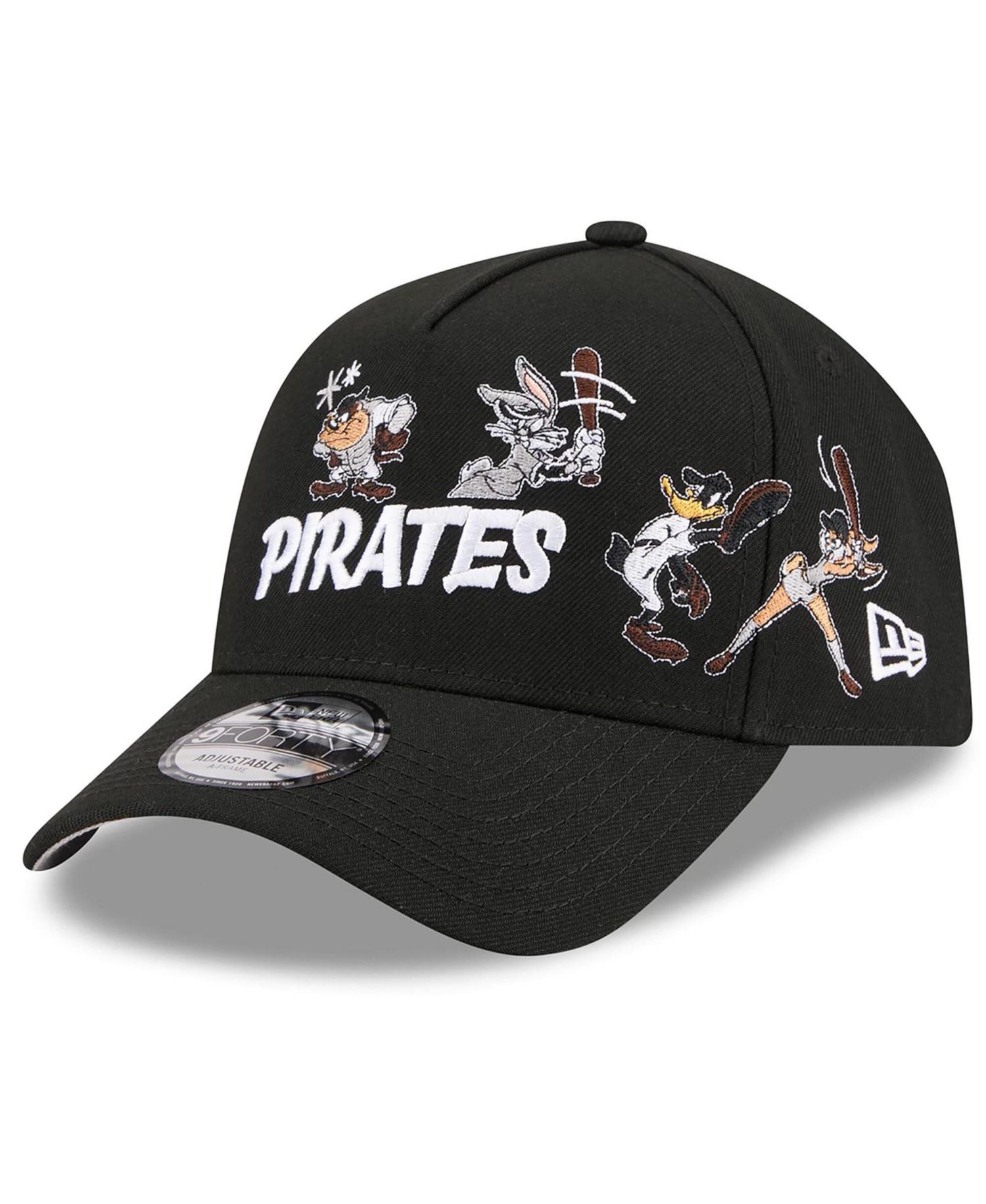 Men's Black Pittsburgh Pirates Looney Tunes A-Frame 9FORTY Adjustable Hat