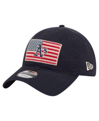 Men's Navy Athletics Americana Flag 9TWENTY Adjustable Hat