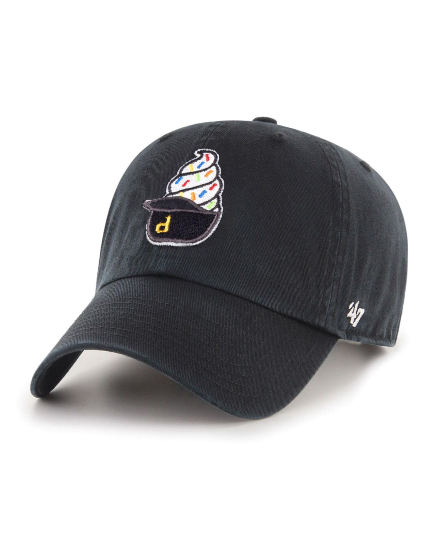 Men's Black Pittsburgh Pirates Ice Cream Helmet Clean Up Adjustable Hat