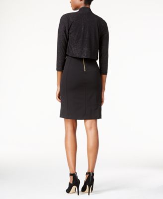 Open-Front Sparkle Cardigan